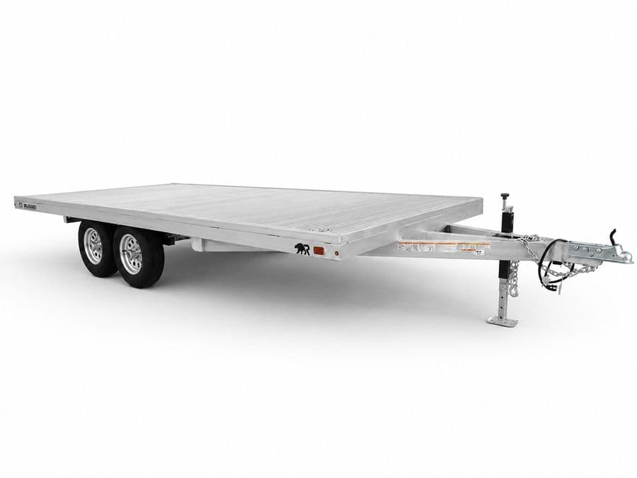 Rugged 8 x 20 Tandem Axle Deckover Trailer all-aluminum trailer