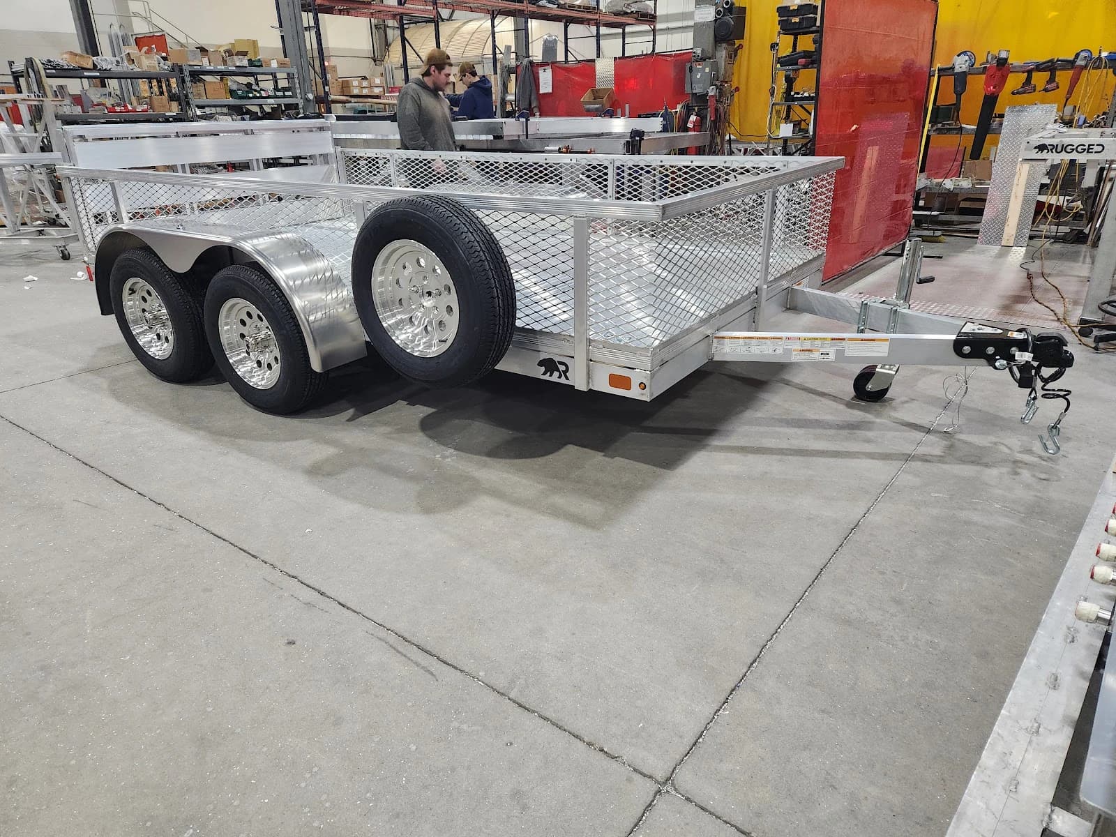Real Rugged build: 6.5' x 12' Tandem — Mesh sides, Bi-fold ramp