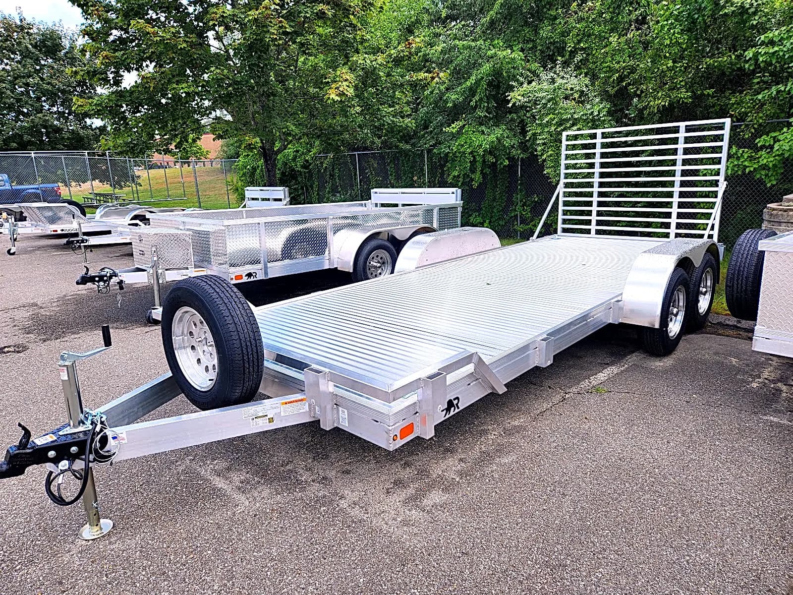 Real Rugged build: 6.5' x 18' Tandem — Front rail only, Air flow ramp