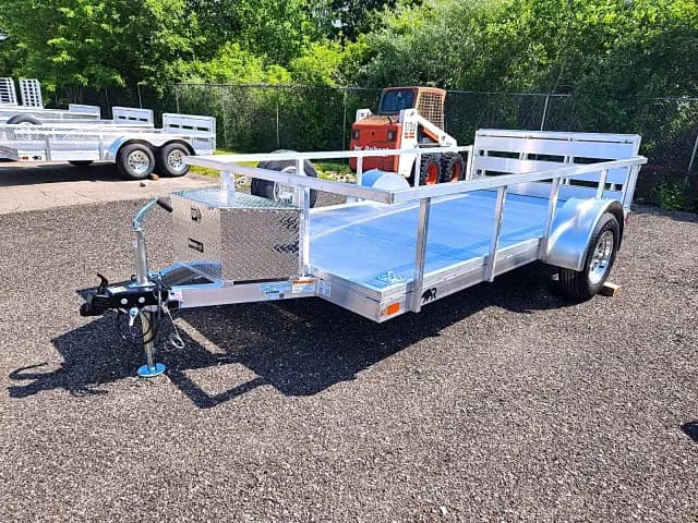 Real Rugged build: 6' x 12' — Open rail sides, Bi-fold ramp
