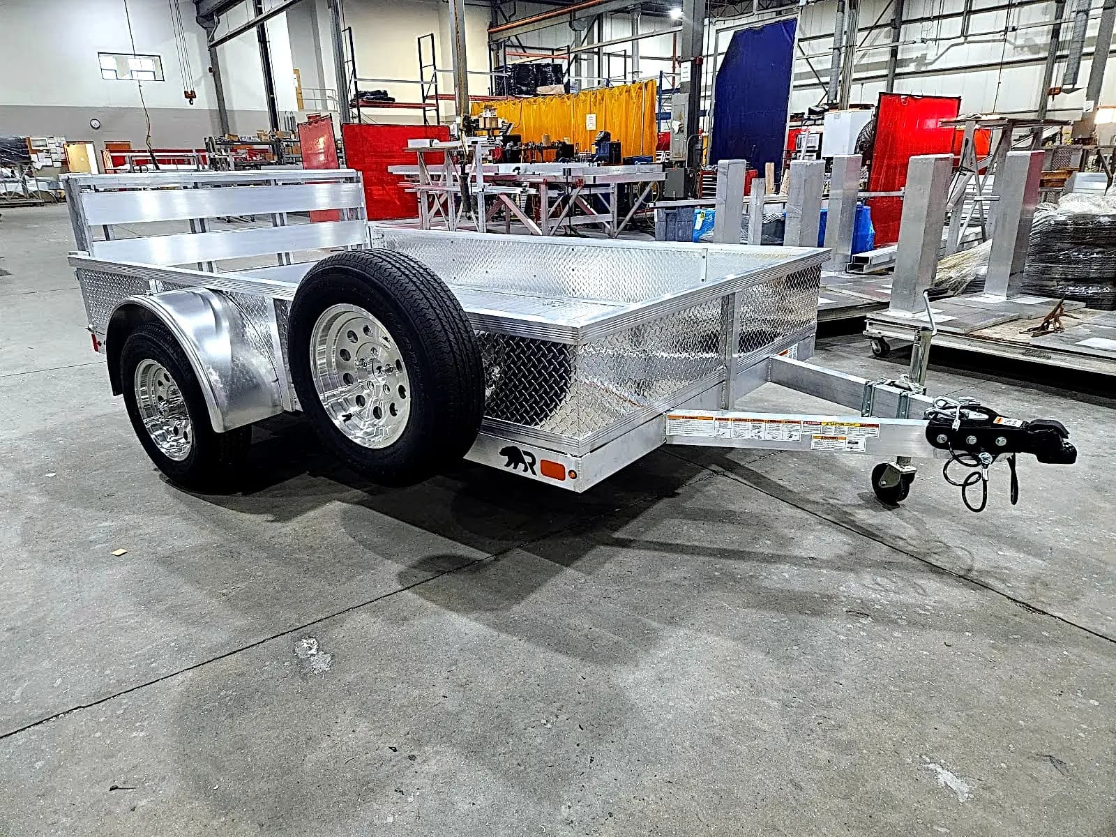 Real Rugged build: 6' x 10' — Tread plate sides, Bi-fold ramp