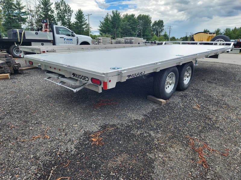 Real Rugged build: 8' x 20' Tandem — Front rail only, StowAway ramps