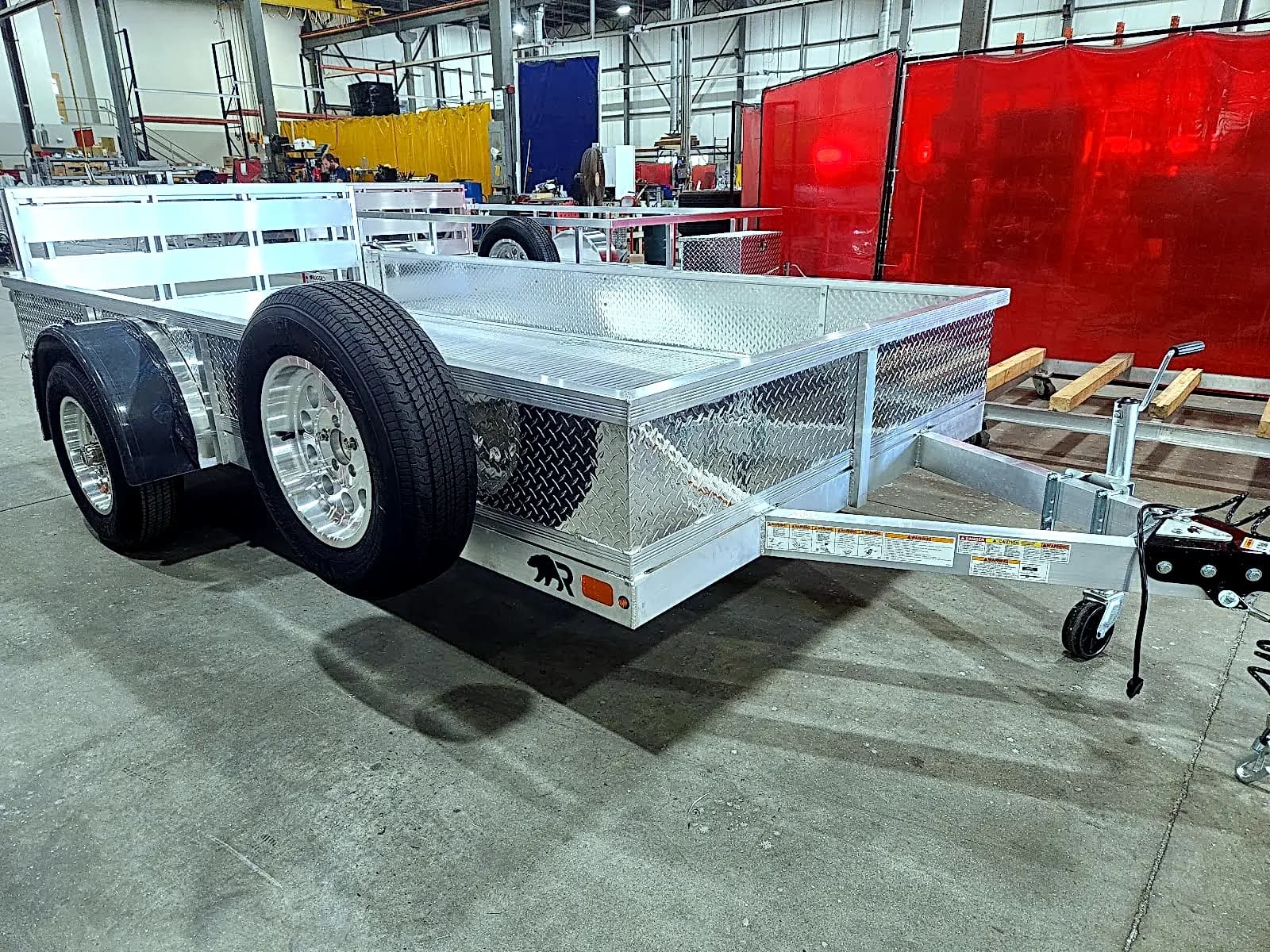 Real Rugged build: 6' x 12' — Tread plate sides, Bi-fold ramp