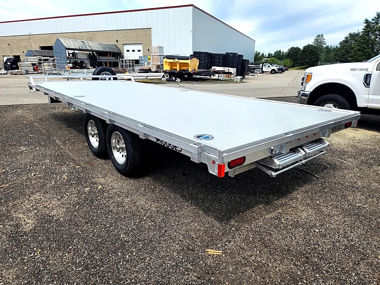 Real Rugged build: 8' x 20' Tandem — Front rail only, StowAway ramps