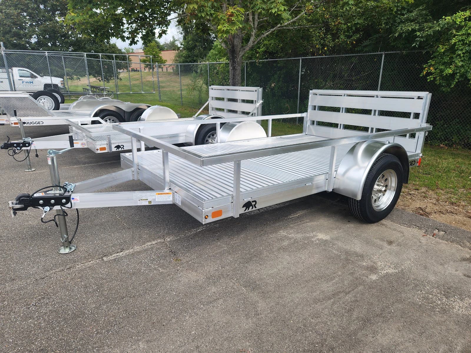 Real Rugged build: 6' x 10' — Open rail sides, Bi-fold ramp