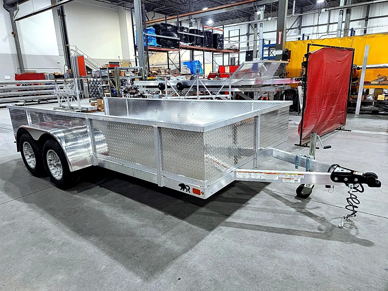 Real Rugged build: 6.5' x 14' Tandem — Tread plate sides, StowAway ramps