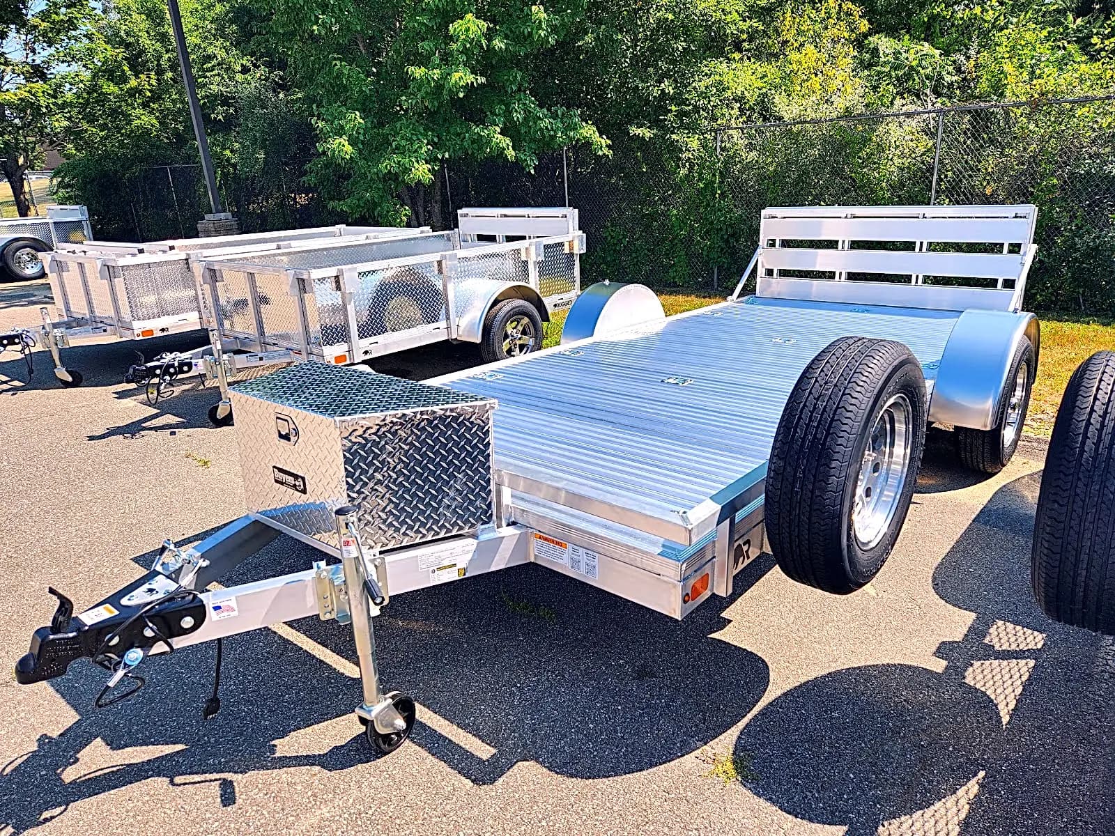 Real Rugged build: 6.5' x 14' — Front rail only, Bi-fold ramp