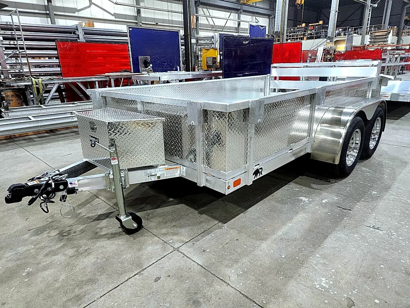 Real Rugged build: 6.5' x 12' Tandem — Tread plate sides, Bi-fold ramp