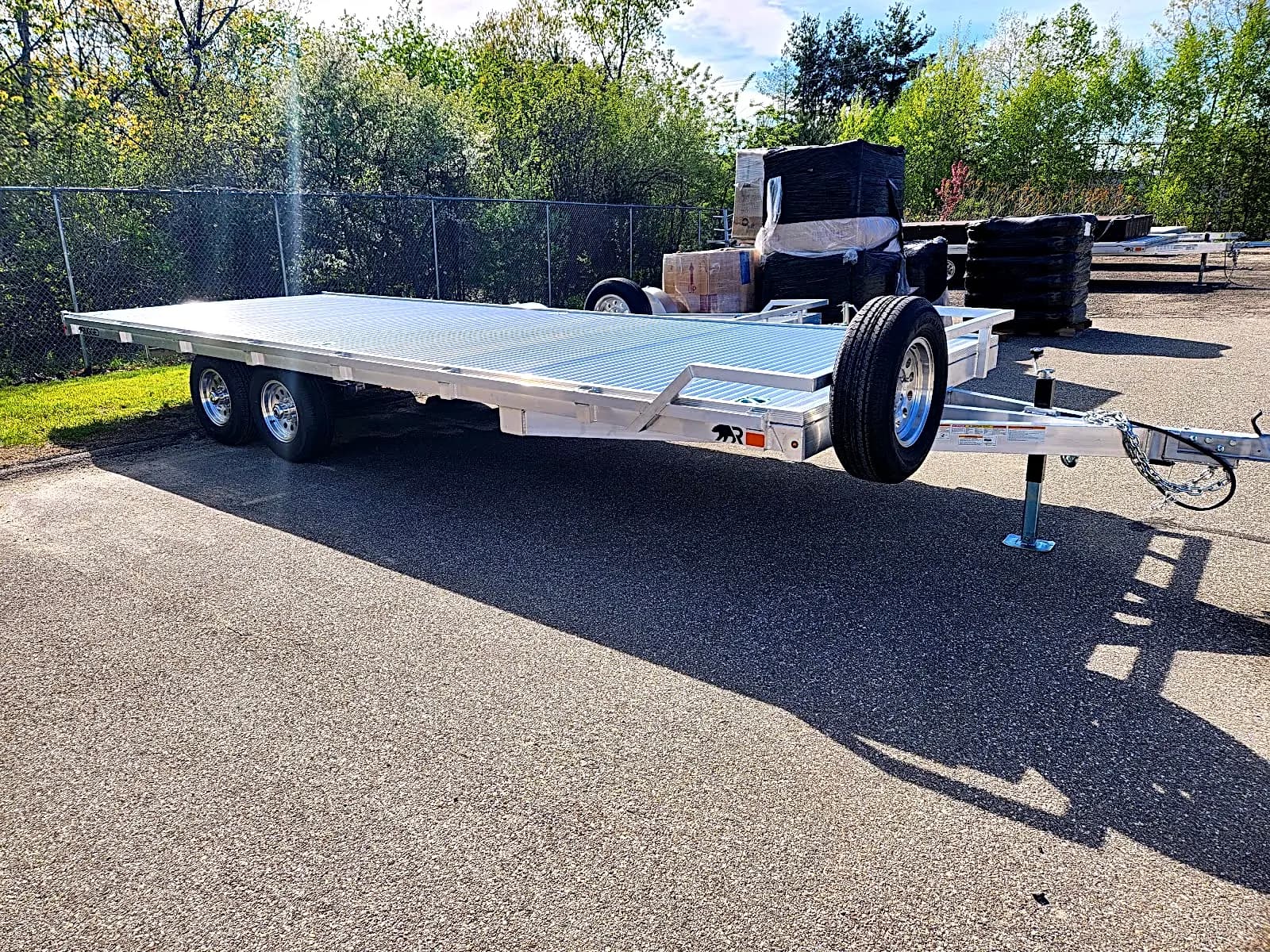 Real Rugged build: 8' x 22' Tandem — Front rail only, StowAway ramps