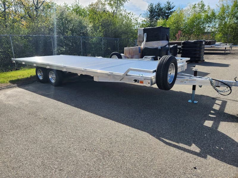 Real Rugged build: 8' x 22' Tandem — Front rail only, StowAway ramps