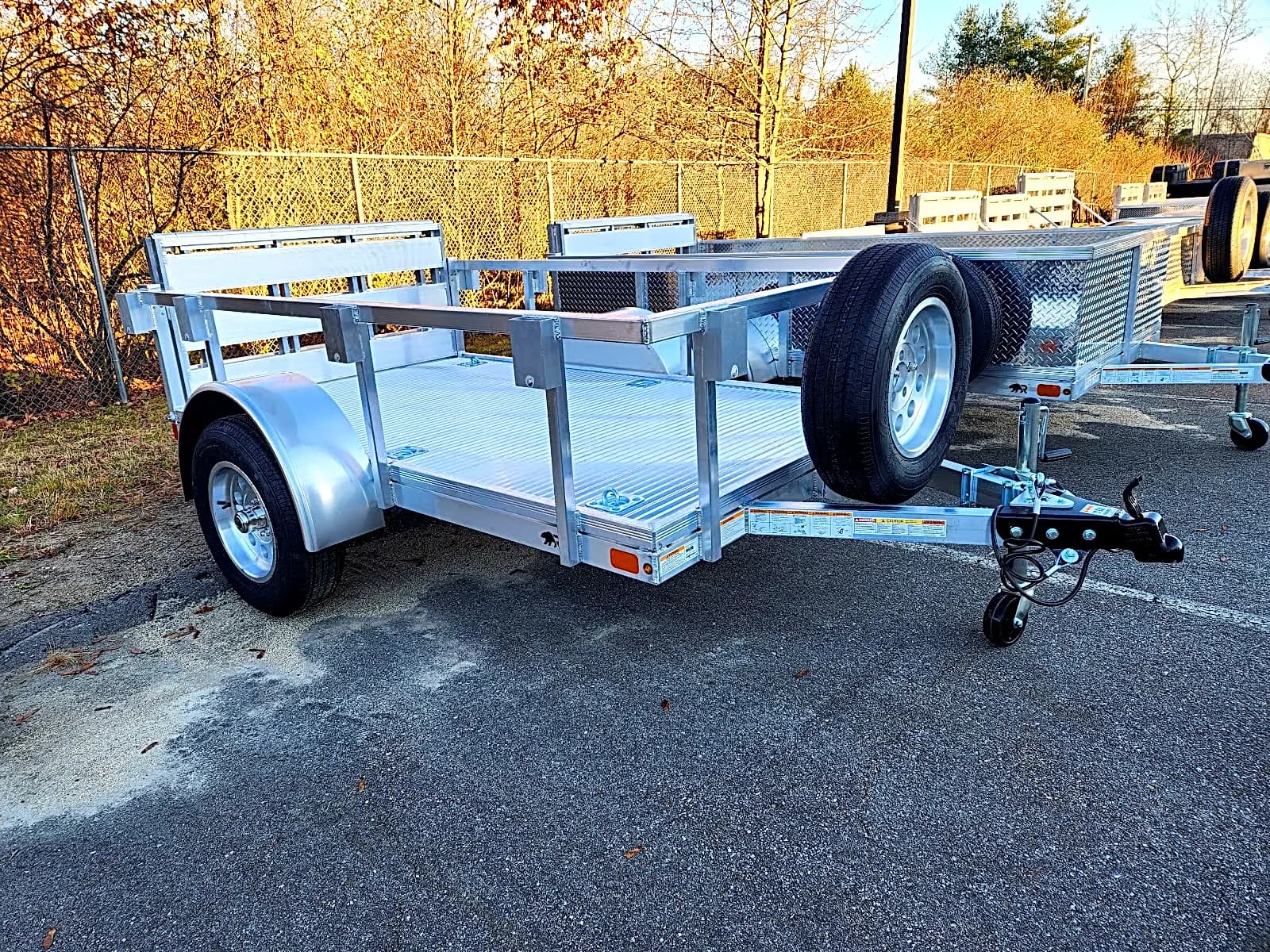 Real Rugged build: 5' x 8' — Front rail only, Bi-fold ramp