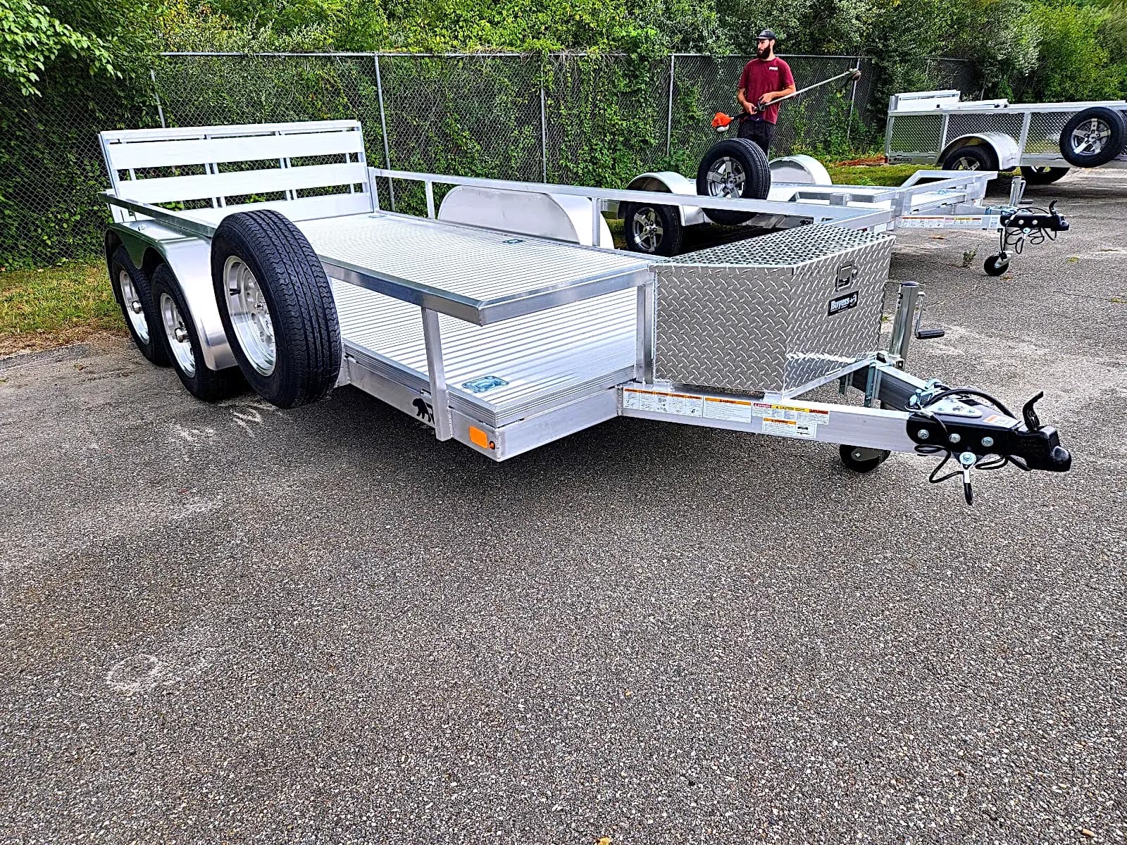Real Rugged build: 6.5' x 14' Tandem — Perimeter rail, Bi-fold ramp