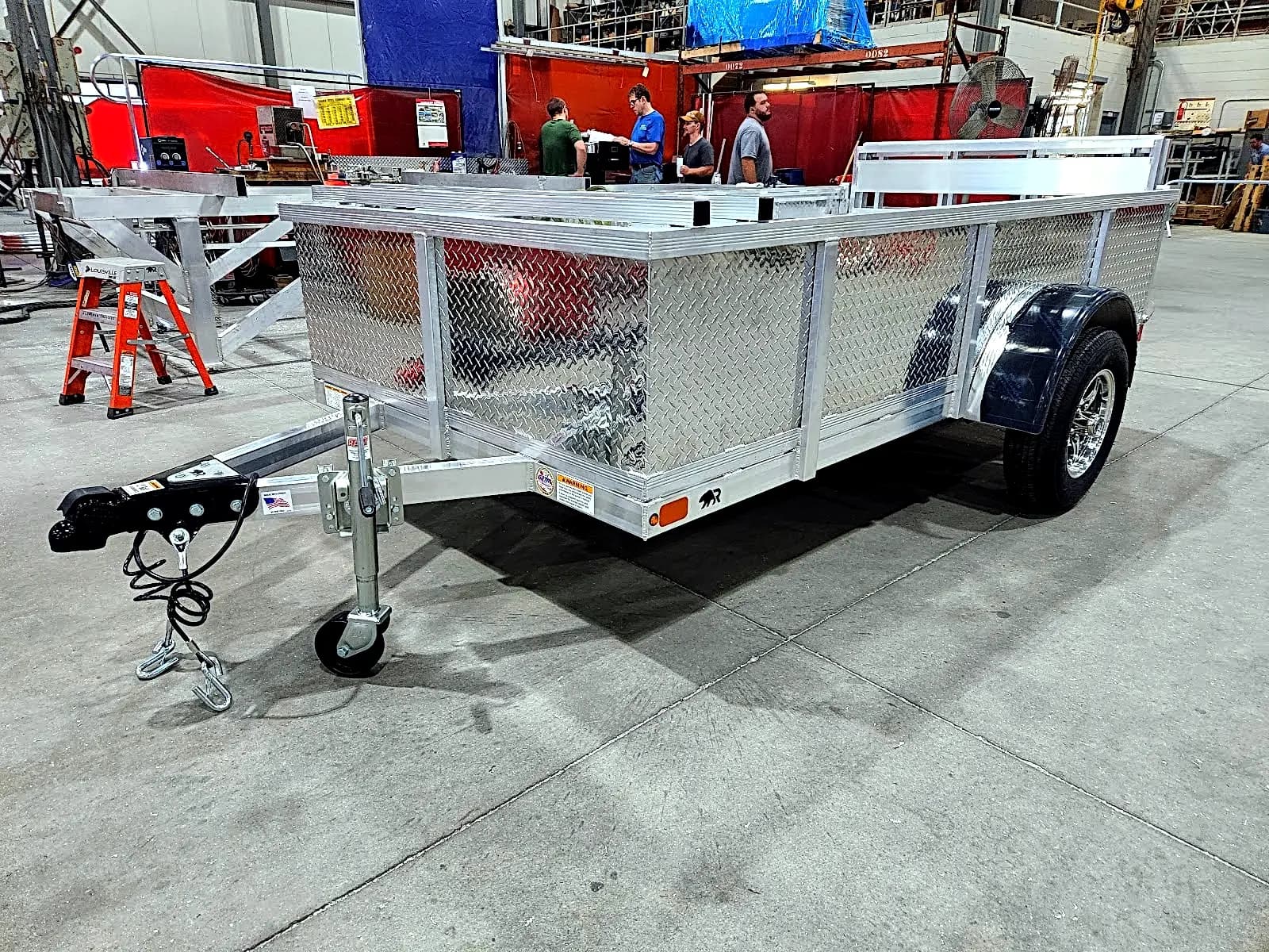 Real Rugged build: 5' x 10' — Tread plate sides, Bi-fold ramp