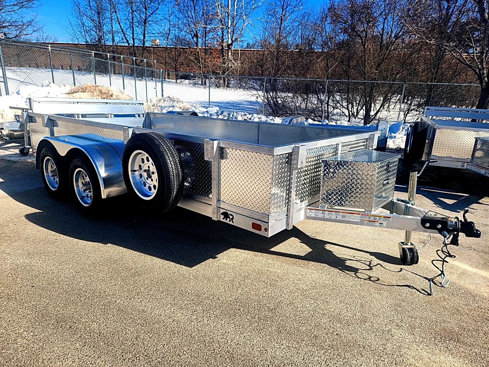 Real Rugged build: 6.5' x 14' Tandem — Tread plate sides, Bi-fold ramp