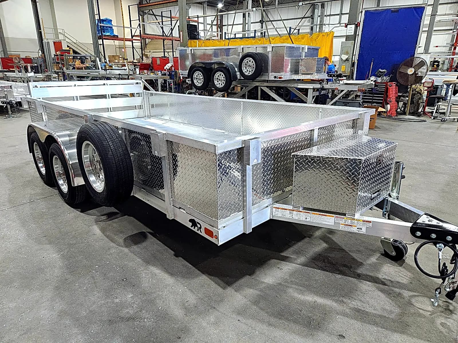 Real Rugged build: 6.5' x 14' Tandem — Tread plate sides, Bi-fold ramp
