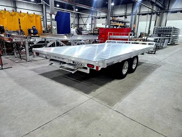 Real Rugged build: 8' x 16' Tandem — Front rail only, StowAway ramps