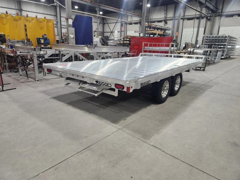 Real Rugged build: 8' x 16' Tandem — Front rail only, StowAway ramps
