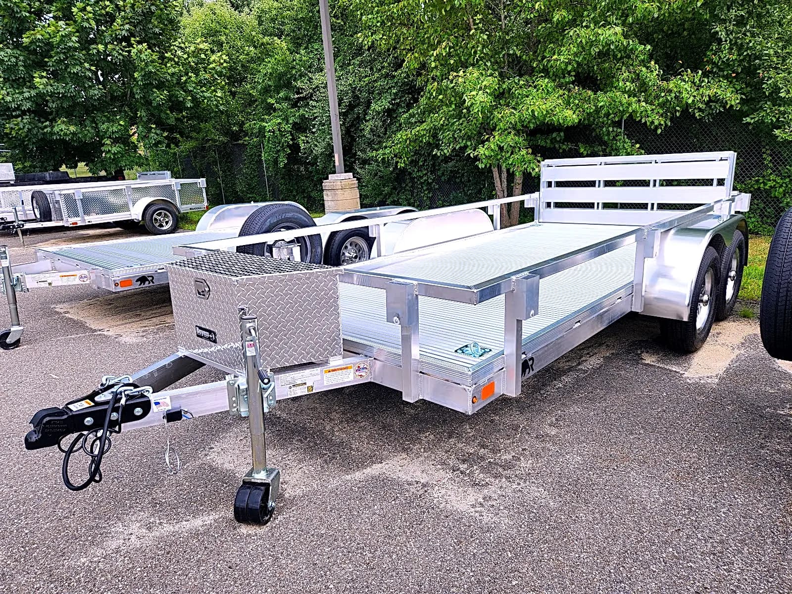 Real Rugged build: 6.5' x 14' Tandem — Perimeter rail, Bi-fold ramp