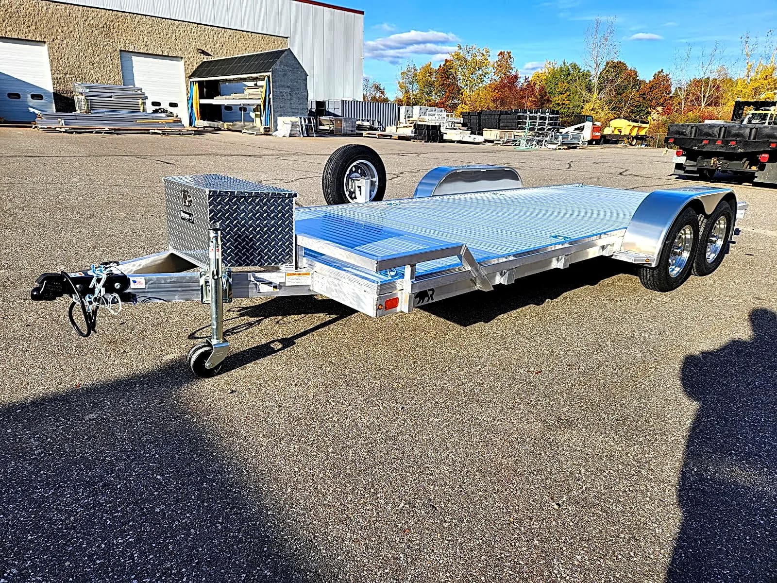 Real Rugged build: 6.5' x 18' Tandem — Front rail only, StowAway ramps