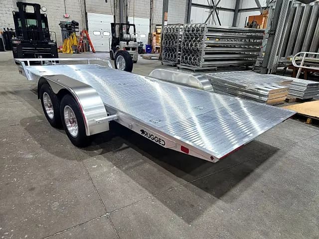 Real Rugged build: 6.5' x 20' Tandem — Front rail only