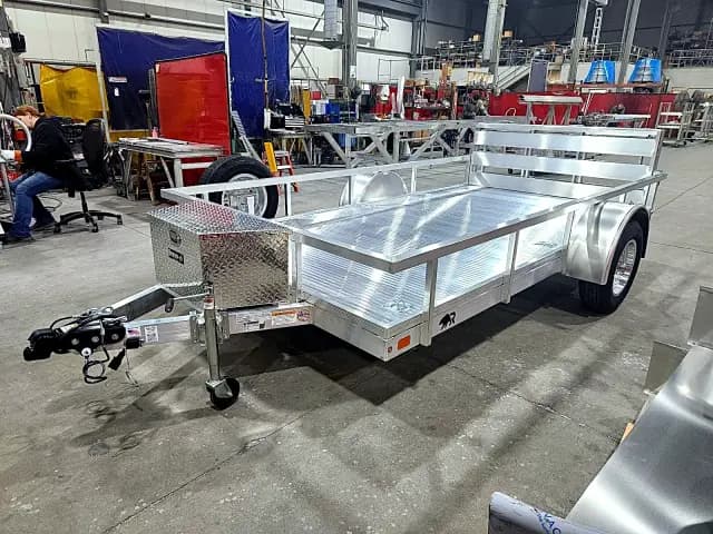 Real Rugged build: 6.5' x 12' — Open rail sides, Bi-fold ramp