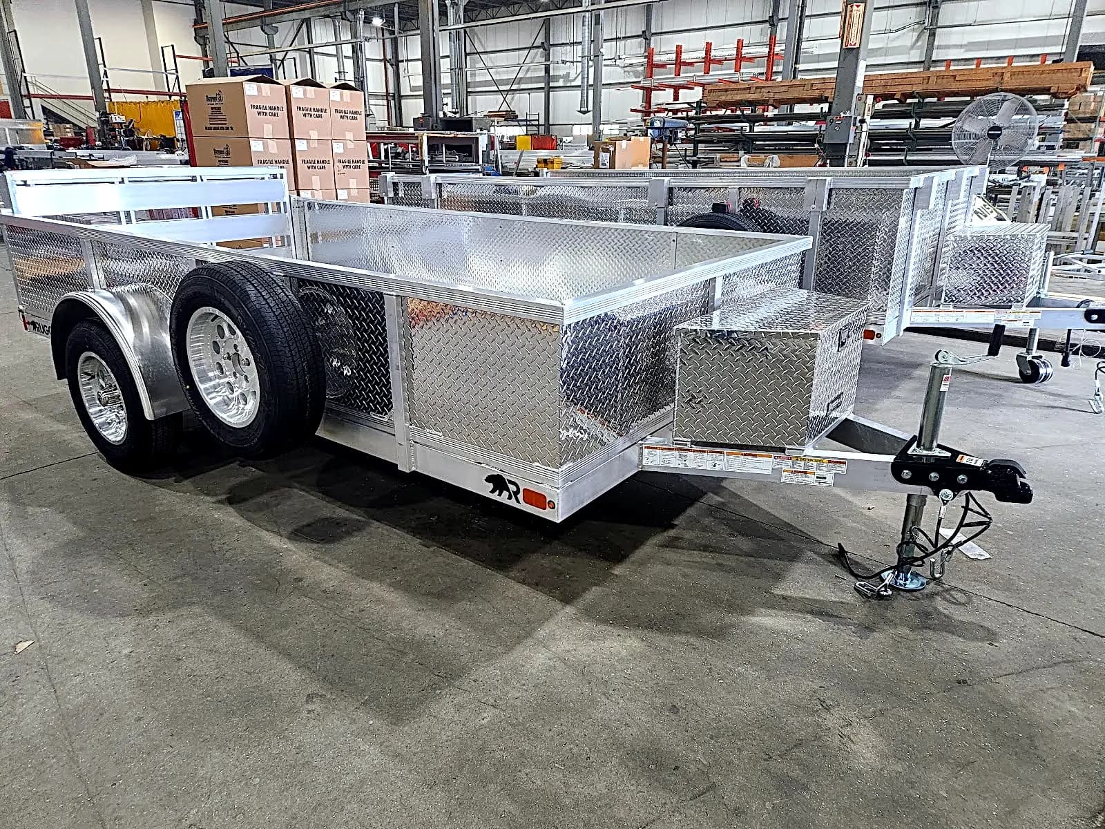 Real Rugged build: 6' x 12' — Perimeter rail, Bi-fold ramp