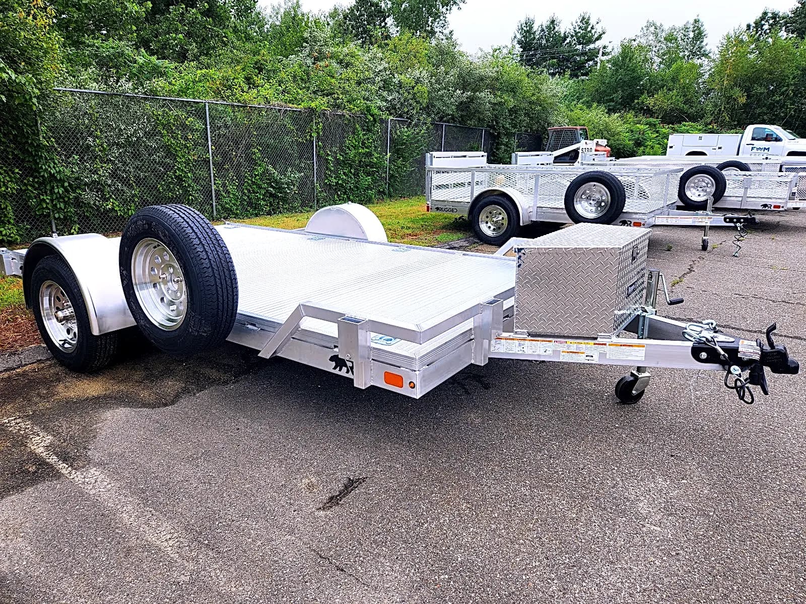 Real Rugged build: 6.5' x 12' — Front rail only, StowAway ramps
