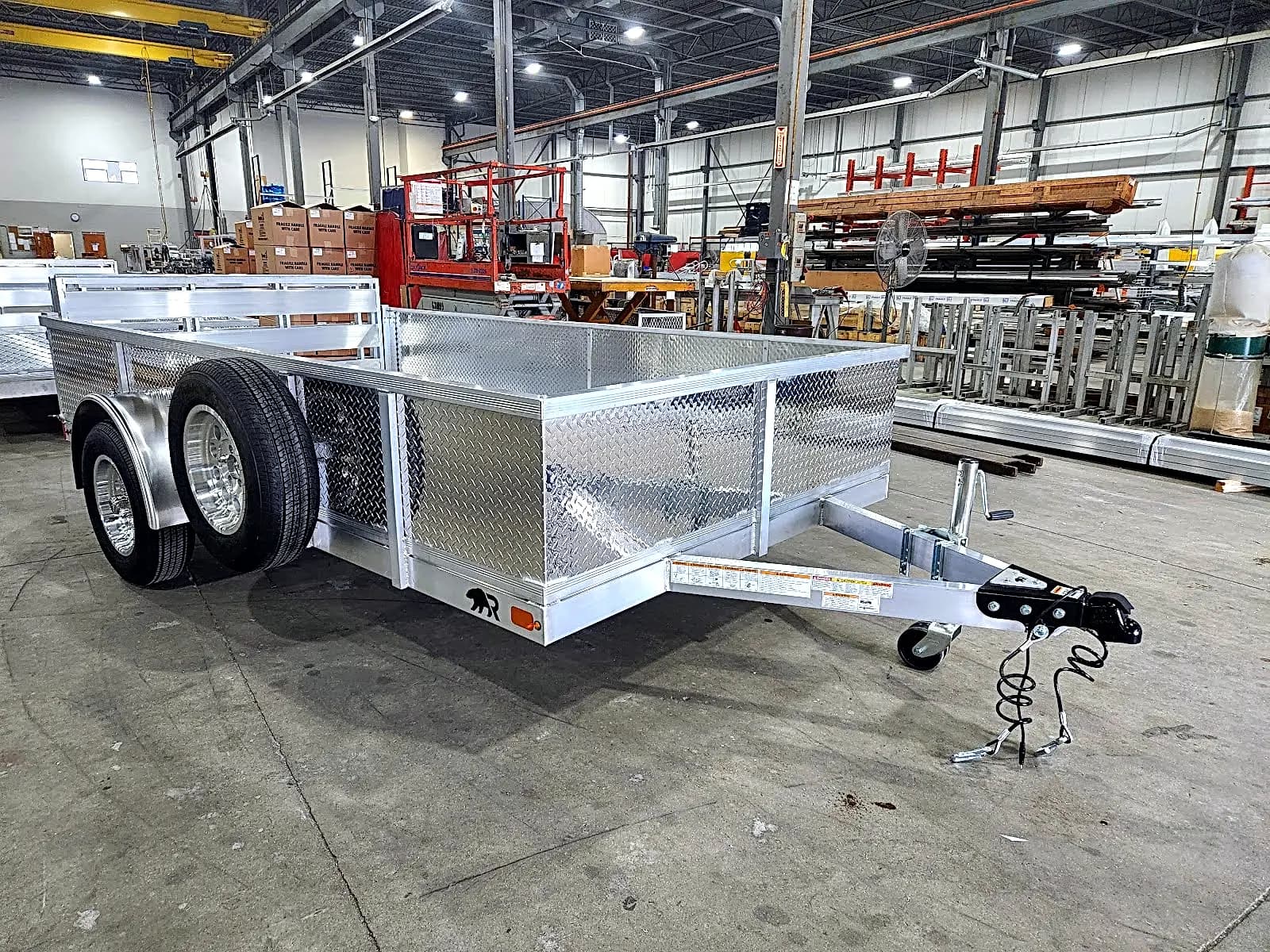 Real Rugged build: 6.5' x 12' — Tread plate sides, Bi-fold ramp