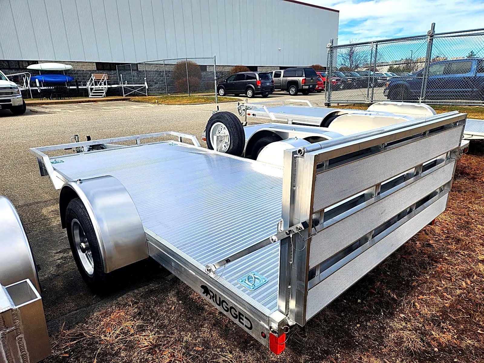 Real Rugged build: 6' x 12' — Front rail only, Bi-fold ramp
