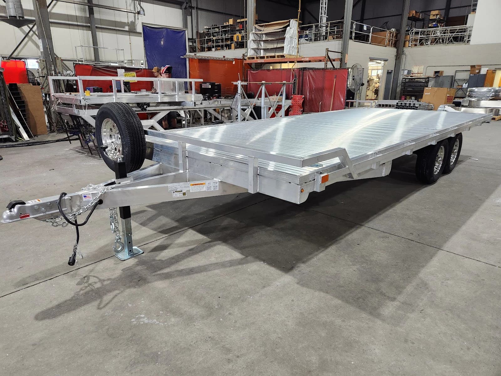 Real Rugged build: 8' x 20' Tandem — Front rail only, StowAway ramps — Overview