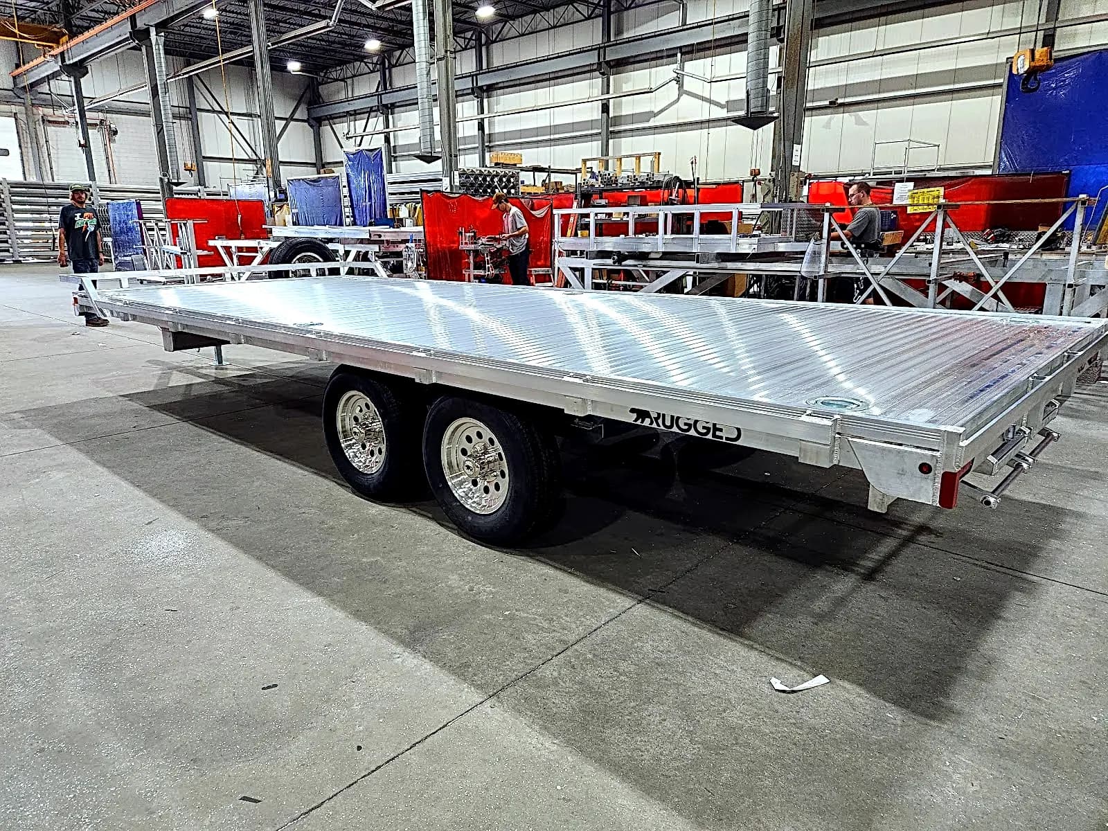 Real Rugged build: 8' x 20' Tandem — Front rail only, StowAway ramps