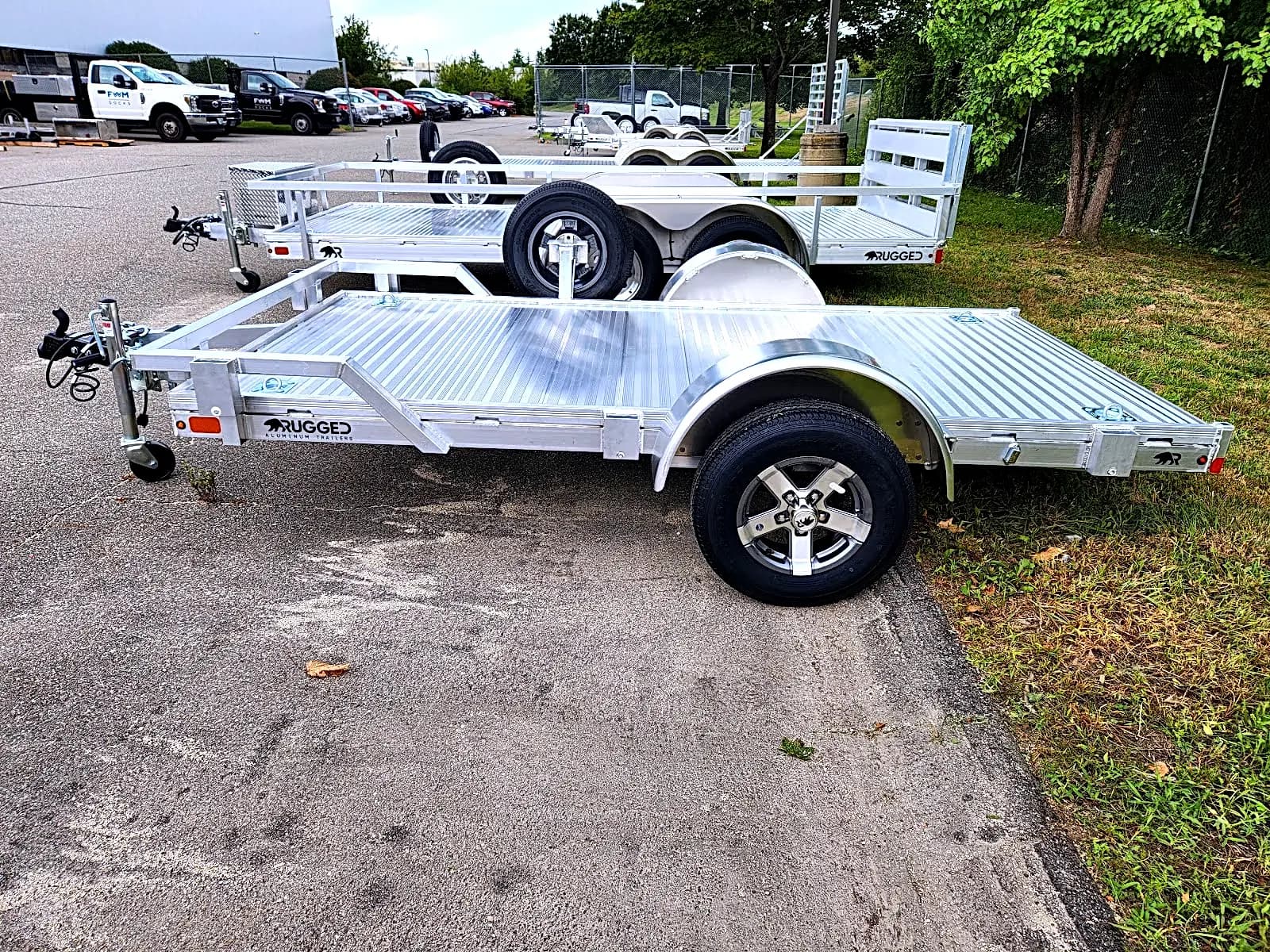 Real Rugged build: 5' x 10' — Front rail only, StowAway ramps