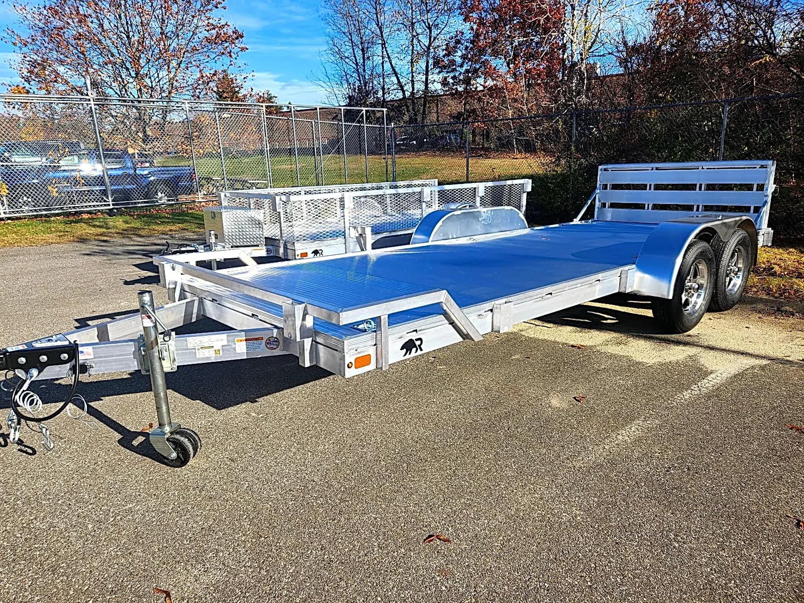 Real Rugged build: 6.5' x 18' Tandem — Front rail only, Bi-fold ramp