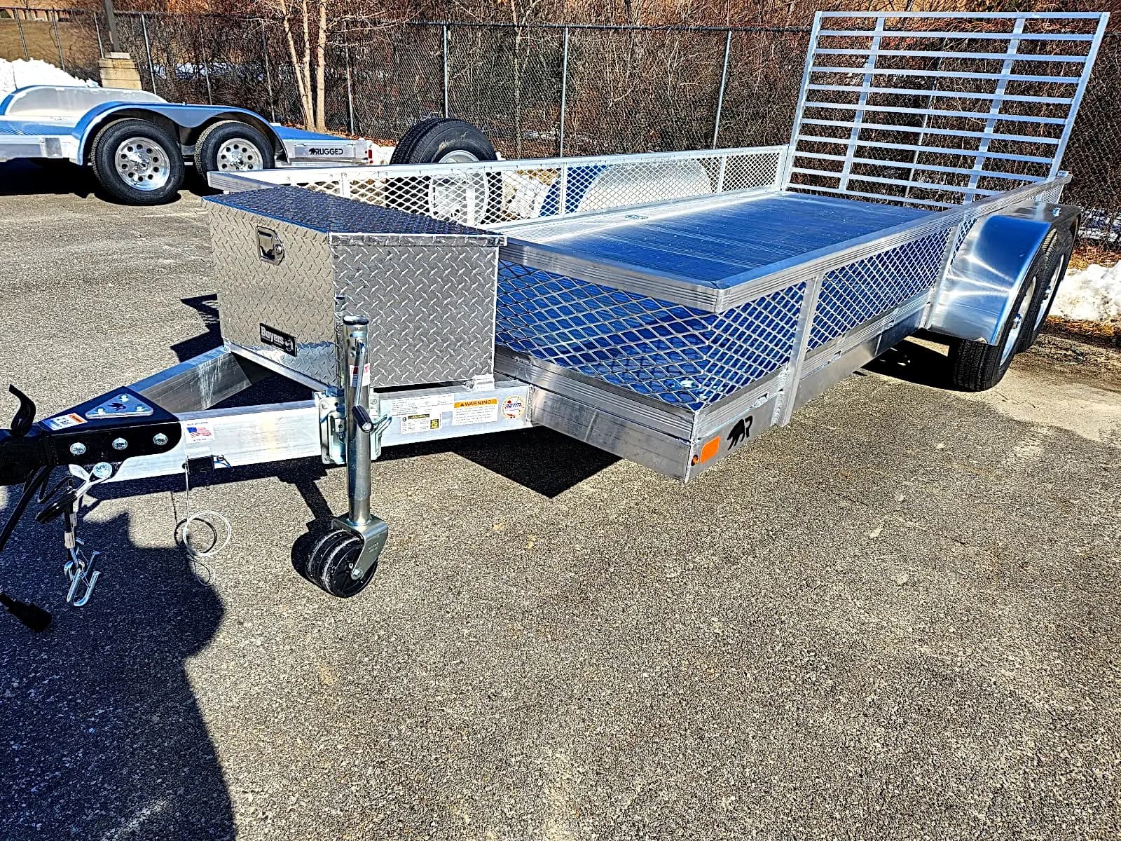 Real Rugged build: 6.5' x 16' Tandem — Mesh sides, Air flow ramp
