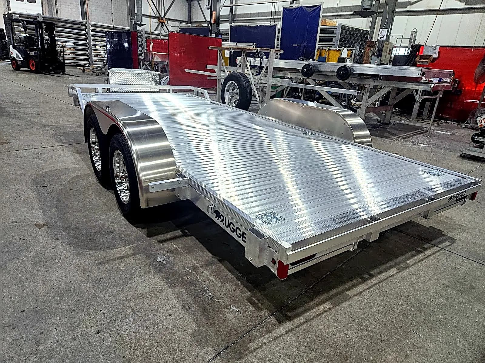 Real Rugged build: 6.5' x 16' Tandem — Front rail only, StowAway ramps
