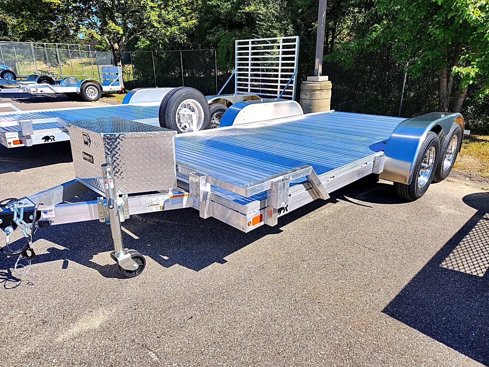 Real Rugged build: 6.5' x 14' Tandem — Front rail only, StowAway ramps