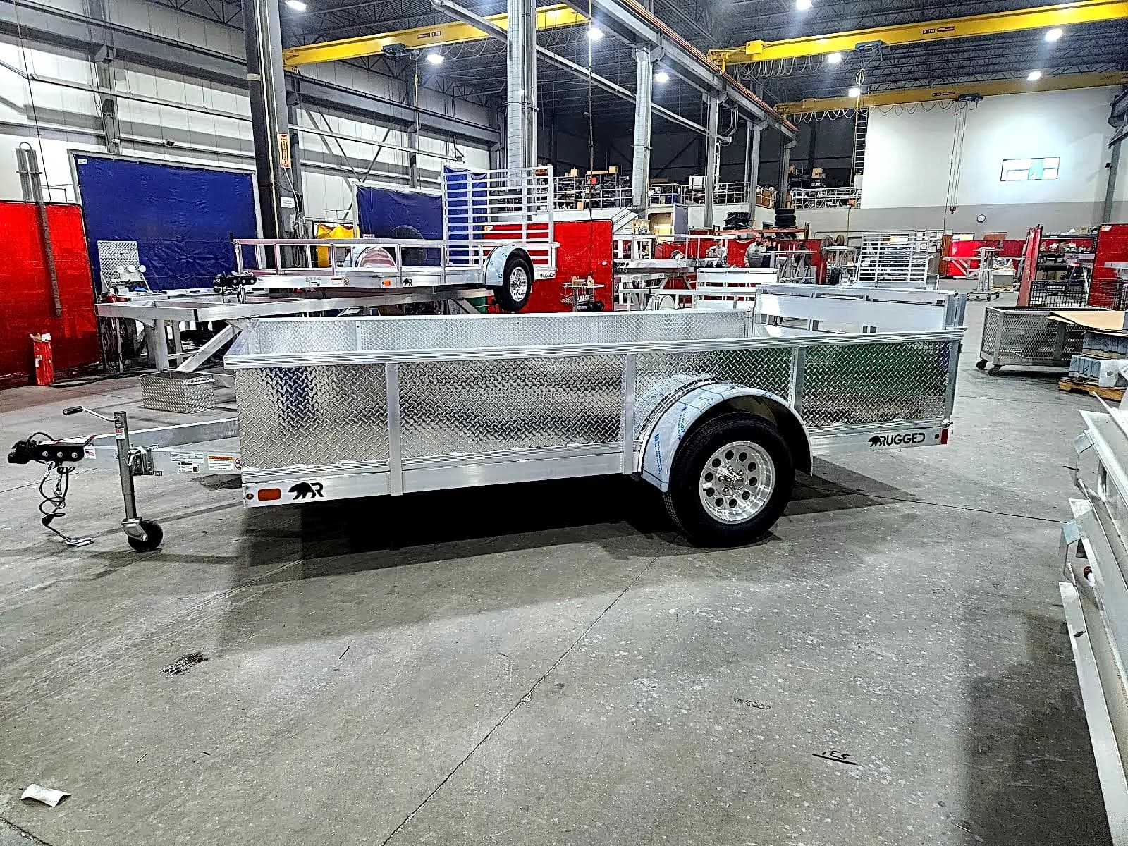 Real Rugged build: 6.5' x 12' — Tread plate sides, Bi-fold ramp