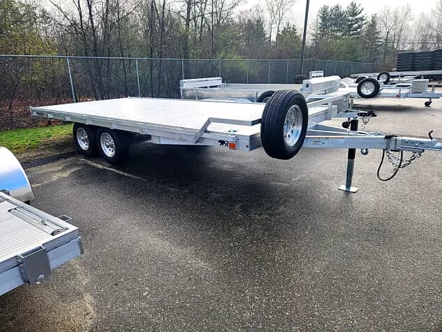 Real Rugged build: 8' x 18' Tandem — Front rail only, StowAway ramps