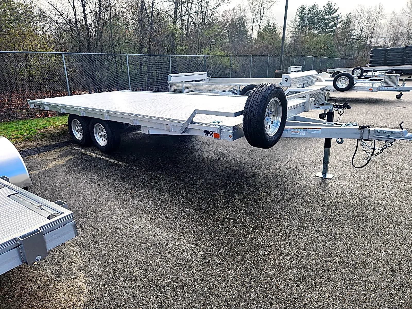 Real Rugged build: 8' x 18' Tandem — Front rail only, StowAway ramps