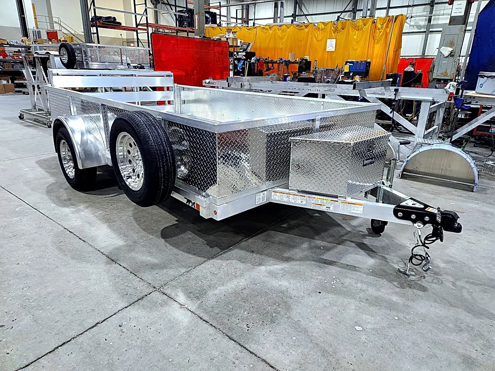 Real Rugged build: 6' x 12' — Tread plate sides, Bi-fold ramp