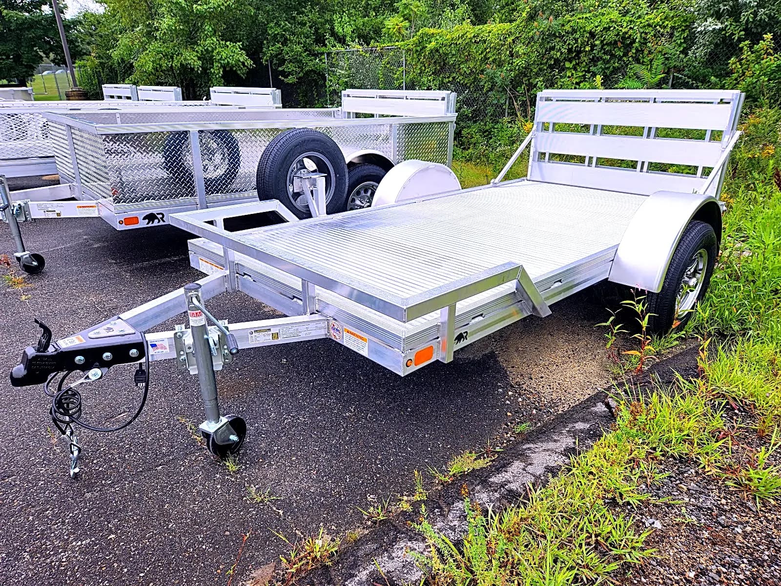 Real Rugged build: 5' x 10' — Front rail only, Bi-fold ramp
