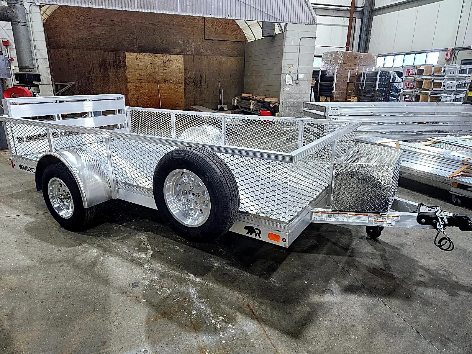Real Rugged build: 6' x 12' — Mesh sides, Bi-fold ramp
