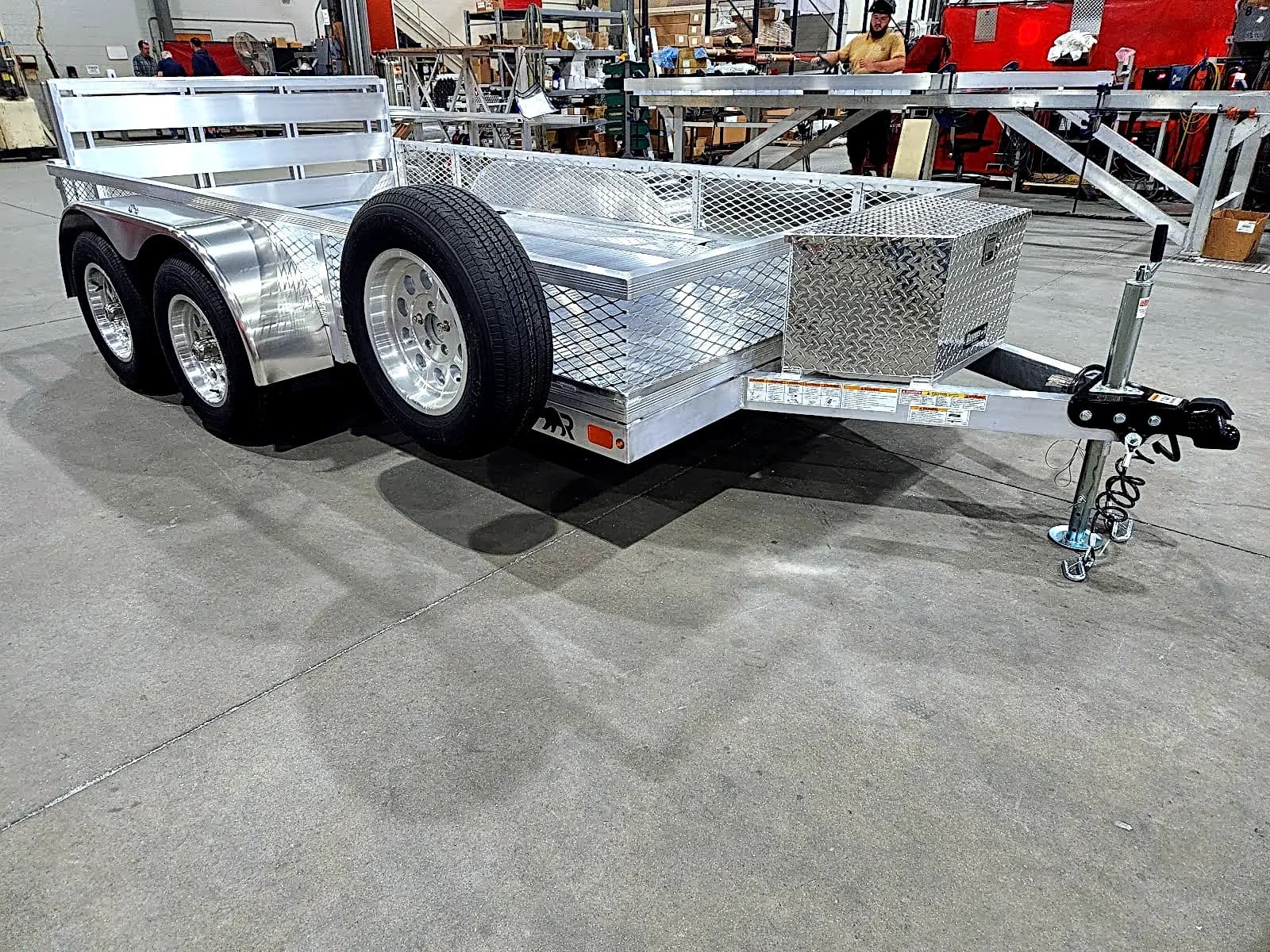 Real Rugged build: 6.5' x 12' Tandem — Mesh sides, Bi-fold ramp