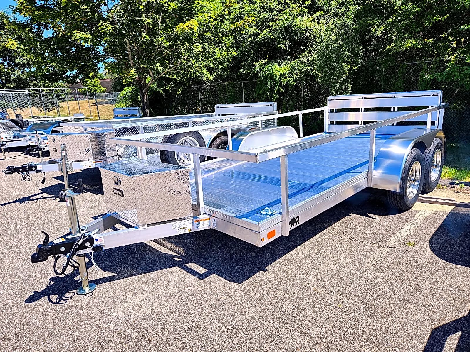 Real Rugged build: 6.5' x 14' Tandem — Perimeter rail, Bi-fold ramp