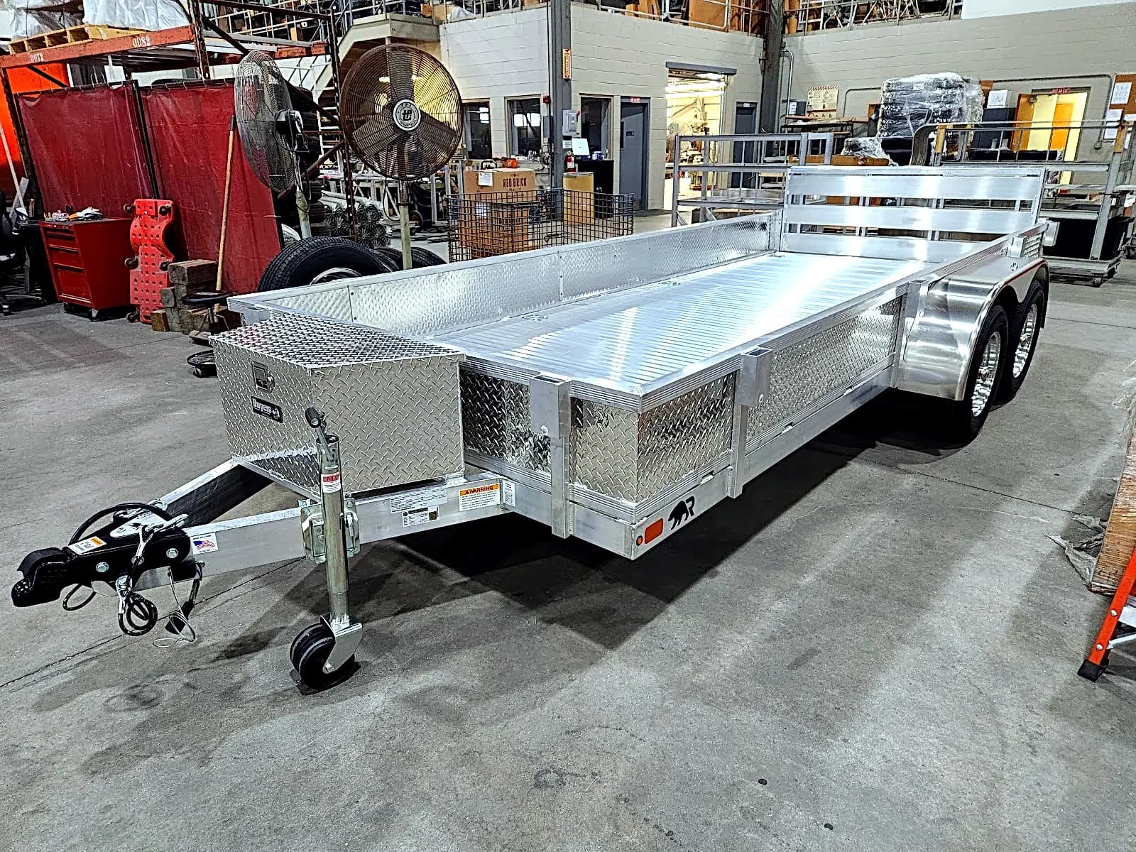 Real Rugged build: 6.5' x 16' Tandem — Tread plate sides, Bi-fold ramp