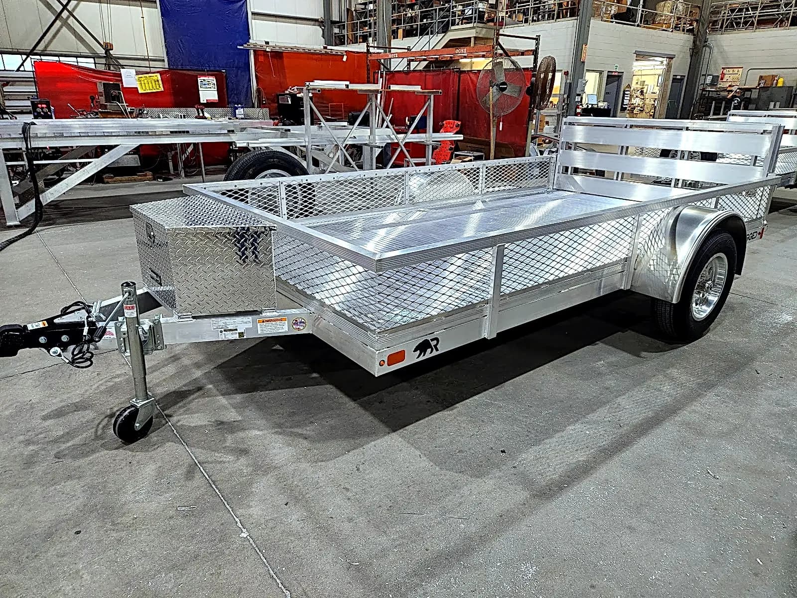 Real Rugged build: 6.5' x 12' — Mesh sides, Bi-fold ramp