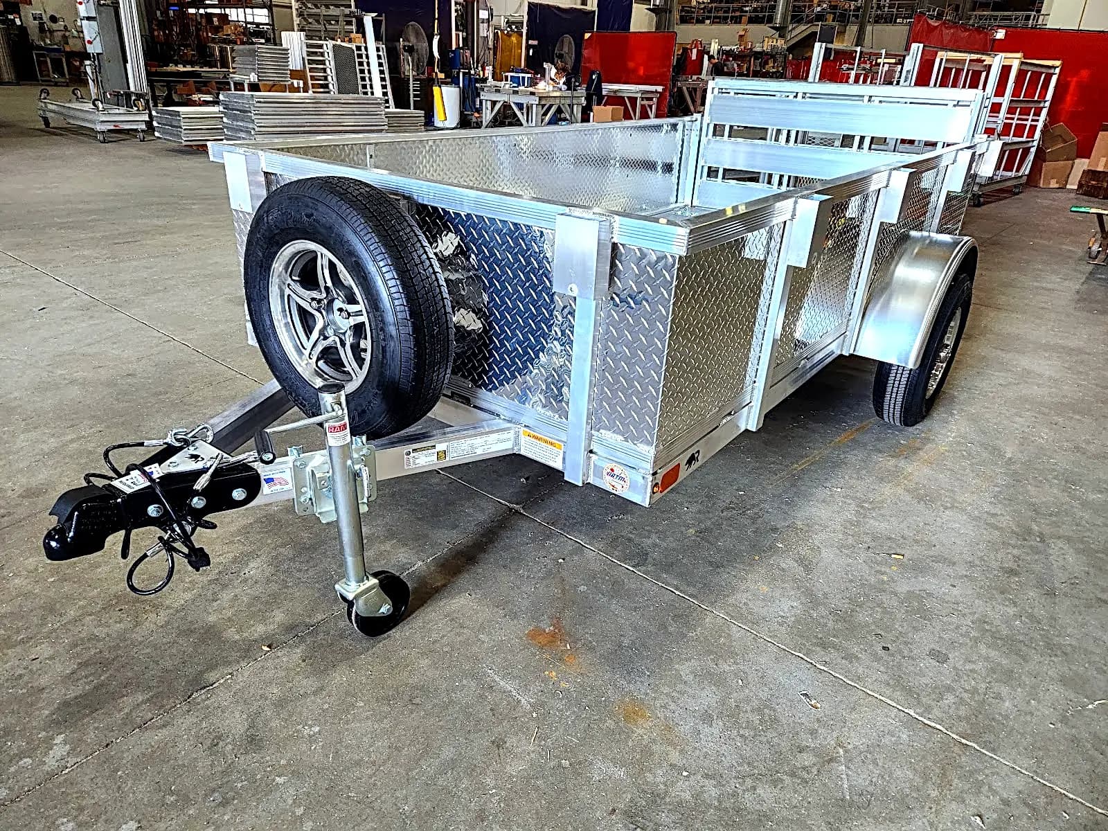 Real Rugged build: 5' x 8' — Tread plate sides, Bi-fold ramp