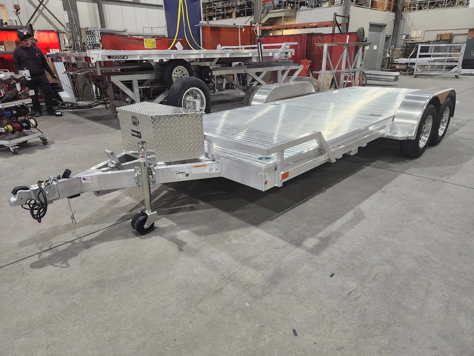 Real Rugged build: 6.5' x 18' Tandem — Front rail only — Overview