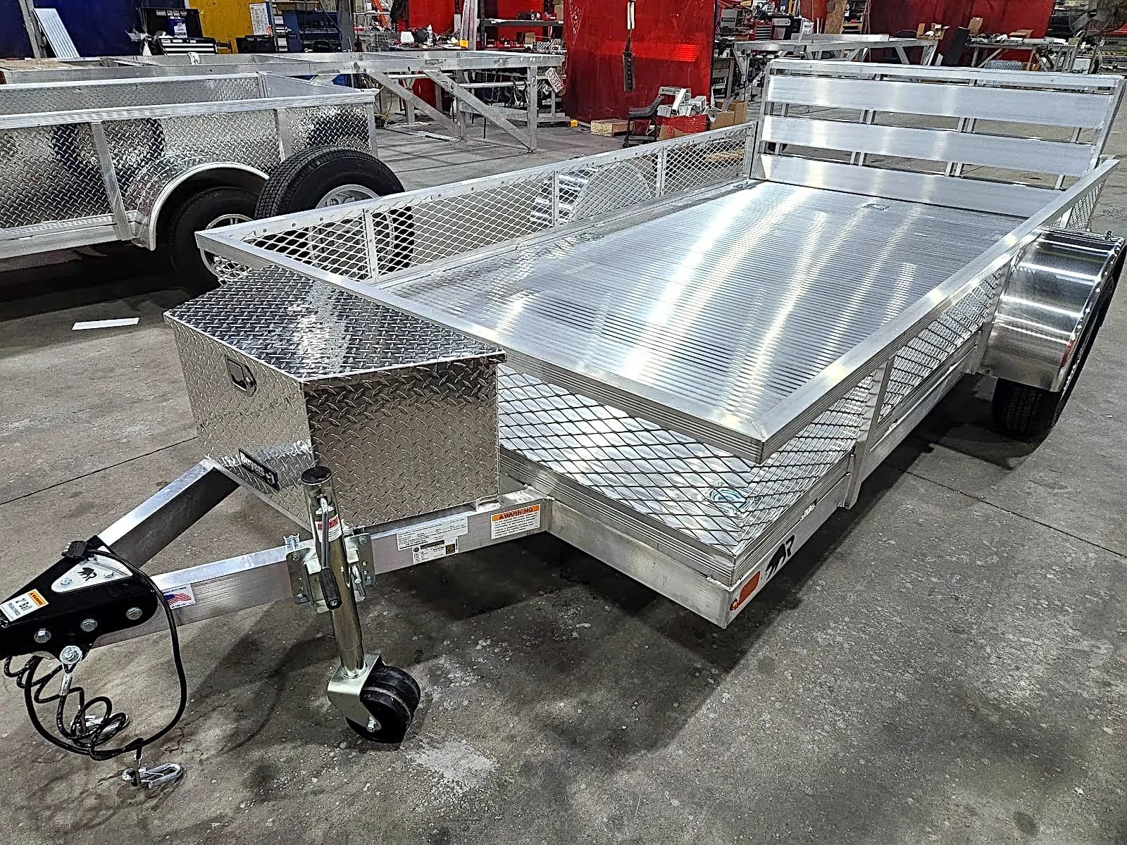 Real Rugged build: 6.5' x 12' — Mesh sides, Bi-fold ramp