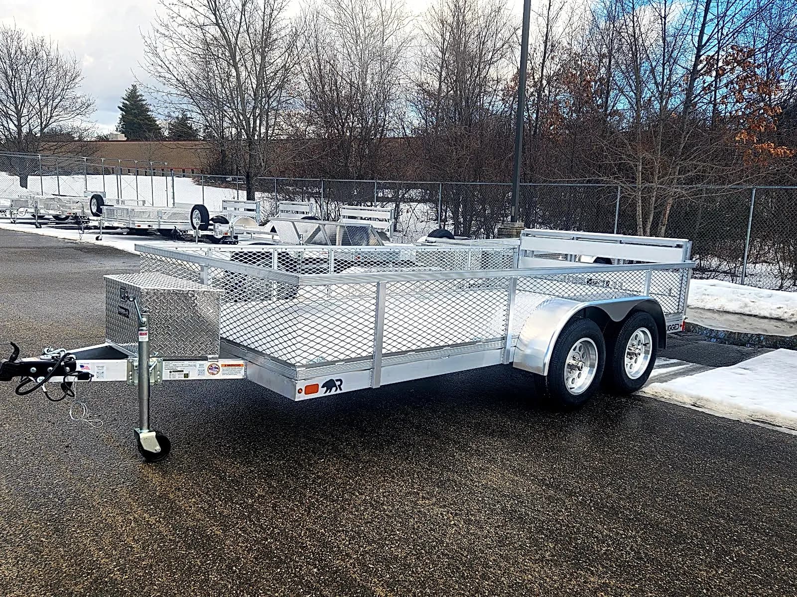Real Rugged build: 6.5' x 14' Tandem — Mesh sides, Bi-fold ramp